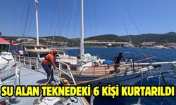 Su alan teknedeki 6 kişi kurtarıldı