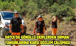 Datça'da gönüllü ekiplerden orman yangınlarına karşı gözlem çalışması