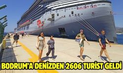 Bodrum’a denizden 2606 turist geldi