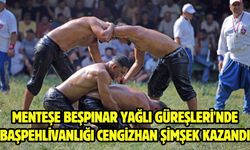 Menteşe Beşpınar Yağlı Güreşleri'nde başpehlivanlığı Cengizhan Şimşek kazandı
