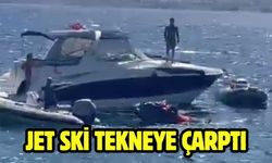 Jet Ski Tekneye Çarptı