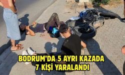 Bodrum’da 5 ayrı kazada 7 kişi yaralandı
