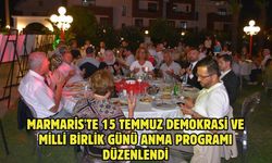 Marmaris'te 15 Temmuz Demokrasi ve Milli Birlik Günü anma programı düzenlendi