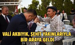 Vali Akbıyık, Şehit Yakınlarıyla Bir Araya Geldi