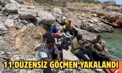 11 düzensiz göçmen yakalandı