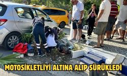 Motosikletliyi Altına Alıp Sürükledi