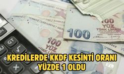 Kredilerde KKDF kesinti oranı yüzde 1 oldu
