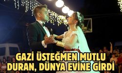 Gazi üsteğmen Mutlu Duran, dünya evine girdi