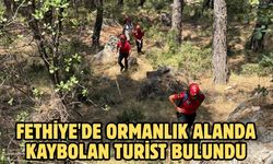 Fethiye'de ormanlık alanda kaybolan turist bulundu