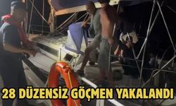 28 düzensiz göçmen yakalandı