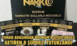 Yunan adasından Bodrum’a uyuşturucu getiren 8 şüpheli tutuklandı