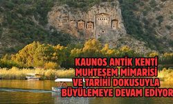 KAUNOS ANTİK KENTİ MUHTEŞEM MİMARİSİ VE TARİHÎ DOKUSUYLA BÜYÜLEMEYE DEVAM EDİYOR