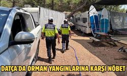 Datça'da orman yangınlarına karşı nöbet