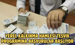 YEREL KALKINMA HAMLESİ TEŞVİK PROGRAMINA BAŞVURULAR BAŞLIYOR