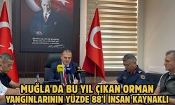 Muğla'da bu yıl çıkan orman yangınlarının yüzde 88'i insan kaynaklı