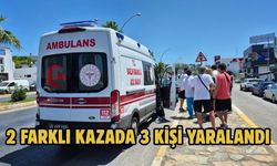 2 FARKLI KAZADA 3 KİŞİ YARALANDI