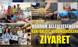 Bodrum Belediyesi'nden eski dalgıç ve süngercilere ziyaret