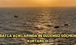 Datça açıklarında 86 düzensiz göçmen kurtarıldı