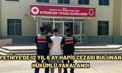 Fethiye'de 12 yıl 6 ay hapis cezası bulunan hükümlü yakalandı