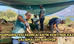 Marmaris'teki Kedreai Antik Kenti'nde kazı çalışmaları sürüyor