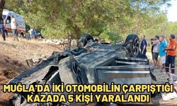 Muğla'da iki otomobilin çarpıştığı kazada 5 kişi yaralandı