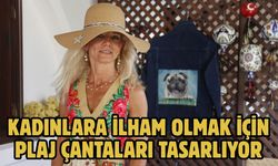 Kadınlara ilham olmak için plaj çantaları tasarlıyor