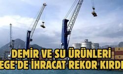 DEMİR VE SU ÜRÜNLERİ EGE’DE İHRACAT REKOR KIRDI