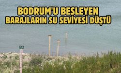 Bodrum'u besleyen barajların su seviyesi düştü