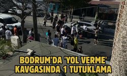 Bodrum'da 'yol verme' kavgasında 1 tutuklama