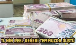TL'nin reel değeri temmuzda düştü