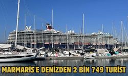Marmaris'e denizden 2 bin 749 turist
