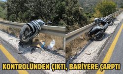 Kontrolünden Çıktı, Bariyere Çarptı