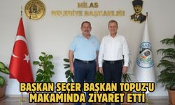 BAŞKAN SEÇER BAŞKAN TOPUZ’U MAKAMINDA ZİYARET ETTİ
