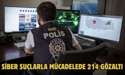 Siber suçlarla mücadelede 214 gözaltı