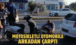 Motosikletli Otomobile Arkadan Çarptı
