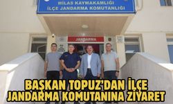 BAŞKAN TOPUZ’DAN İLÇE JANDARMA KOMUTANINA ZİYARET