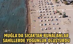 Muğla'da sıcaktan bunalanlar sahillerde yoğunluk oluşturdu