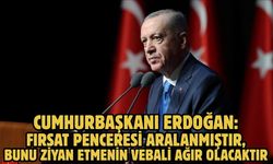 Cumhurbaşkanı Erdoğan: Fırsat penceresi aralanmıştır, bunu ziyan etmenin vebali ağır olacaktır