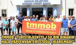 TMMOB;“Turistik kentte 150 bin binanın hala yapı envanteri stoğu çıkarılmadı”