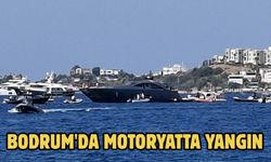 Bodrum'da motoryatta yangın
