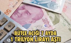 Bütçe açığı 7 ayda 1 trilyon lirayı aştı