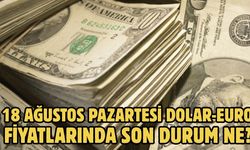 18 AĞUSTOS PAZARTESİ DOLAR-EURO FİYATLARINDA SON DURUM NE?
