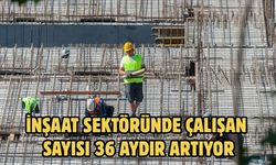 İnşaat sektöründe çalışan sayısı 36 aydır artıyor