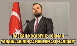 Başkan Kocabıyık: “Orman Yangınlarının Zamanlaması Manidar”