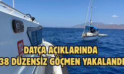Datça açıklarında 38 düzensiz göçmen yakalandı