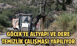 Göcek'te altyapı ve dere temizlik çalışması yapılıyor