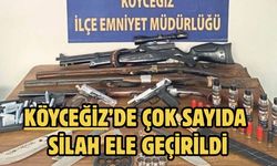 Köyceğiz’de çok sayıda silah ele geçirildi
