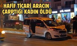 Hafif ticari aracın çarptığı kadın öldü