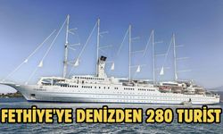 Fethiye'ye denizden 280 turist