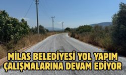 Milas Belediyesi yol yapım çalışmalarına devam ediyor